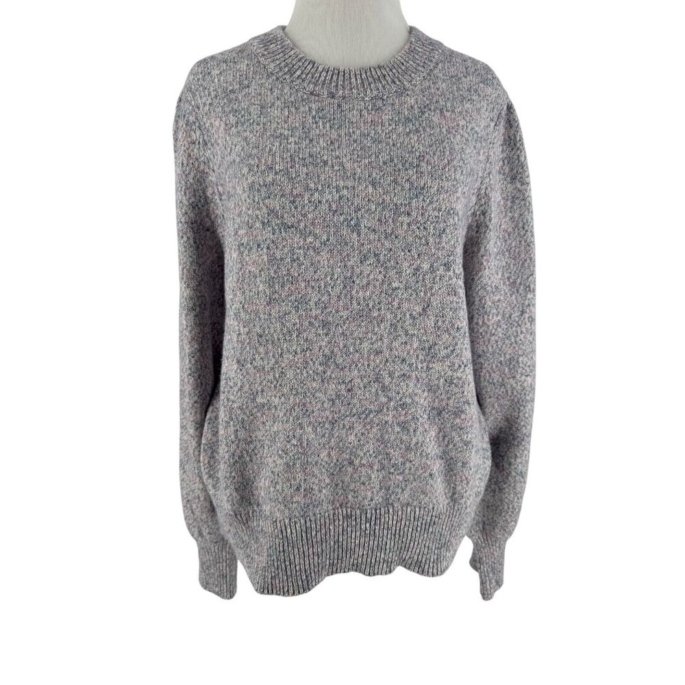 Marine Layer Heathered Gray Crewneck Sweater